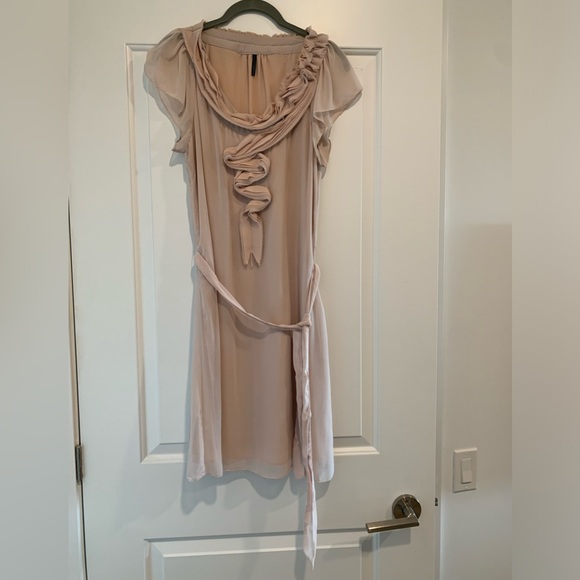 Nafnaf (Paris) romantic pink flowy dress - Picture 1 of 5